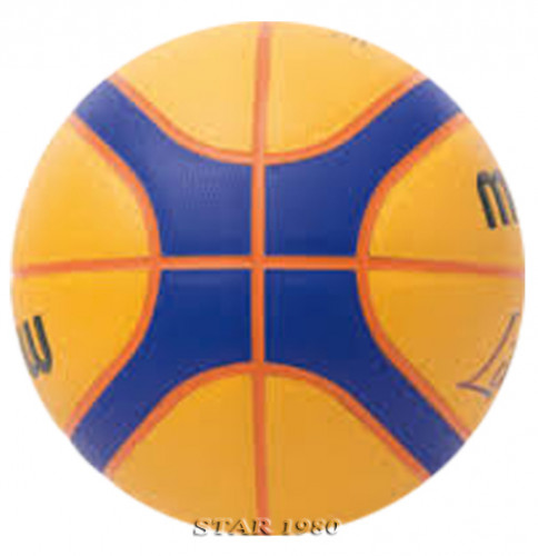 ลูกบาสเกตบอล มอลเทน basketball molten รุ่น b33t500 (o) สำหรับแข่งขันบาสดกตบอล 3 คน (3x3) หนัง pu k+n 2