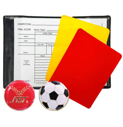ใบแดง ใบเหลือง Red and yellow cards รุ่น มาตรฐาน k+ 1