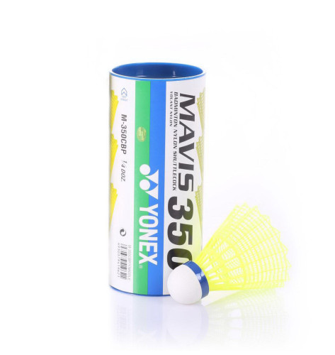 ลูกแบตมินตัน yonex รุ่น พลาสติก mavis 350 (สีเหลือง y/b, y/g, ขาว w/b, w/g) บรรจุ 3 ลูก, 6 ลูก k+n 5