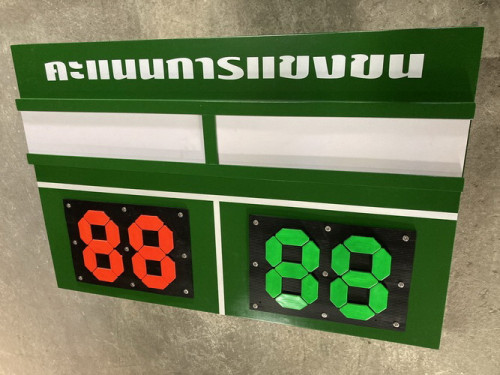 ป้ายคะแนน แข่งขัน รุ่น อเนกประสงค์ ป้าย+ขาตั้ง (ขนาดกลาง, ใหญ่) 1