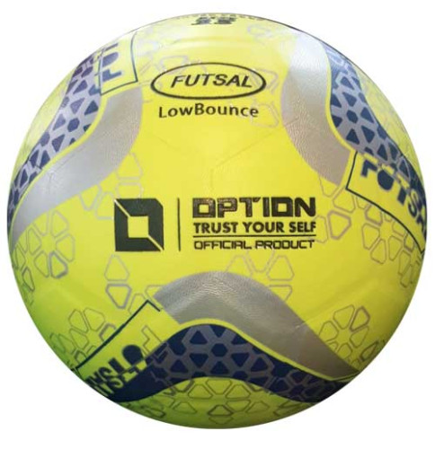 ลูกฟุตซอล ออฟชั่น futsal option รุ่น 005 (y, o, p) เบอร์ 3.5 หนังอัด pvc k+n 2