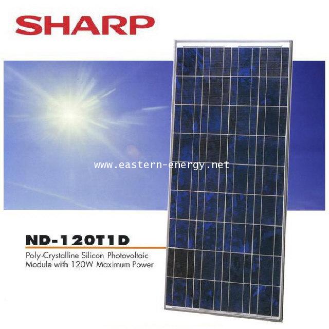 แผงโซล่าเซลล์ SHARP ชาร์ป Solar cell พลังงานแสงอาทิตย์ ขนาด 120วัตต์