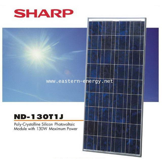 Solar cell โซล่าเซลล์ SHARP ชาร์ป พลังงานแสงอาทิตย์ ขนาด 130วัตต์