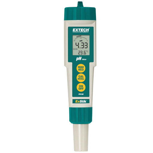 เครื่องวัดกรดด่าง pH meter Waterproof ExStik รุ่น pH100
