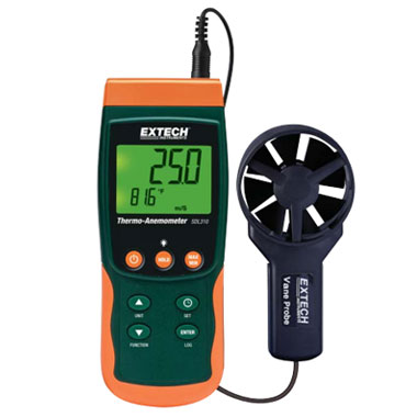 เครื่องวัดความเร็วลม บันทึกข้อมูล Thermo-Anemometer/Datalogger รุ่น SDL310