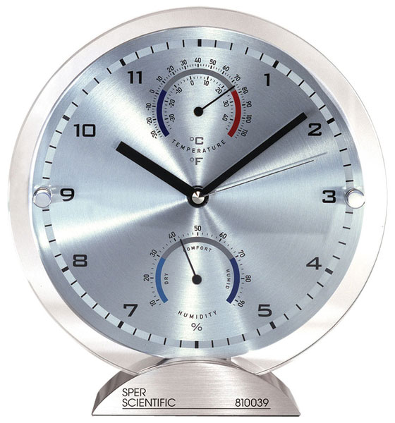 ป้ายแสดงเวลา นาฬิกา อุณหภูมิ ความชื้น RH/Temp Clock ขนาด 8.5 นิ้ว รุ่น 810039