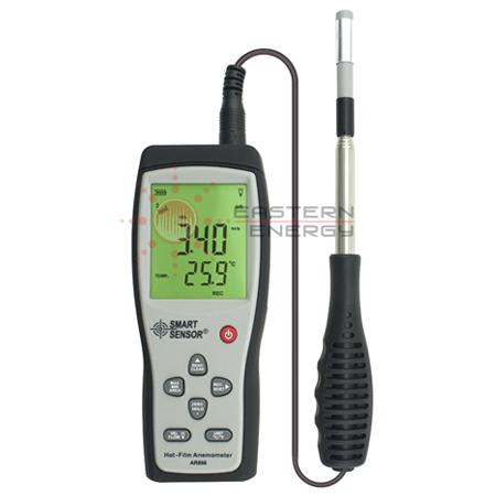 เครื่องวัดความเร็วลมแบบหัวลมร้อน Hot Film Anemometer รุ่น AR866