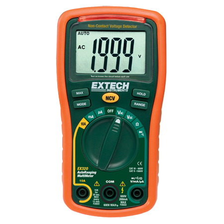 Digital Multimeter 8 Function Mini MultiMeter + Non-Contact Voltage Detector รุ่น EX320