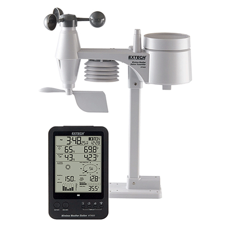 เครื่องวัดสภาพอากาศ ปริมาณน้ำฝน Wireless Weather Station Kit รุ่น Extech WTH600-KIT