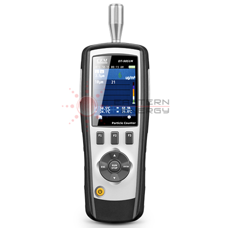 เครื่องวัดฝุ่นละออง PM2.5 อุณหภูมิและความชื้น Particle Counter รุ่น DT-9850M