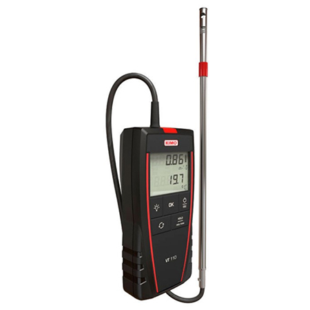 เครื่องวัดความเร็วลม Thermo-anemometer with hotwire รุ่น VT 110 / 115