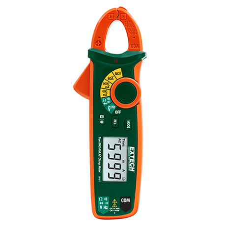 AC แคลมป์มิเตอร์ 60A True RMS AC Clamp Meter + NCV รุ่น MA61