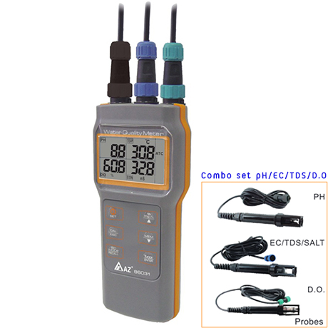 เครื่องวัด pH EC TDS Salinity DO Meter และอุณหภูมิ รุ่น 86031 0