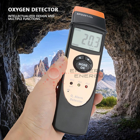 เครื่องวัดออกซิเจนในอากาศ Oxygen Meter/O2 Meter รุ่น SPD201/O2