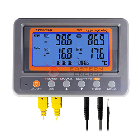 เครื่องวัดอุณหภูมิ 4 channel K thermometer SD card data logger w/Relay รุ่น 88599