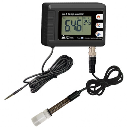 เครื่องวัดค่า pH และอุณหภูมิ pH Temp. Monitor รุ่น AZ8605 ***โปรโมชั่น 1