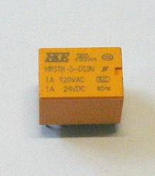 10003 รีเลย์ 9V 6 ขา ของ HKE ขนาดเล็ก 1x1.5x1.2cm