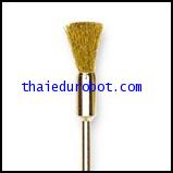 28961 ดอกแปรงขัด ลวดทองเหลือง (brass wire brush) แกน 3.0 mm