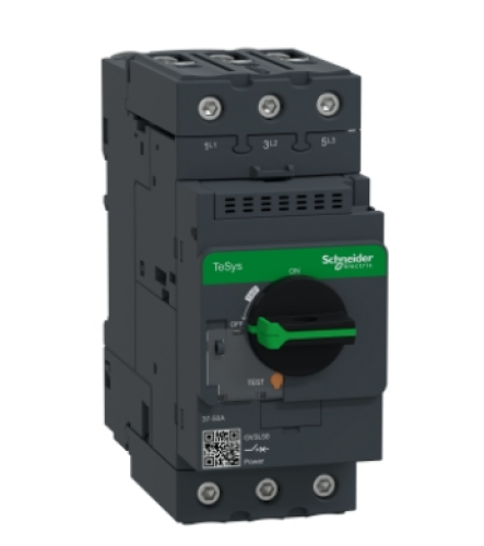 GV3L50 Motor circuit breaker, TeSys Deca, 3P, 50A, magnetic, rotary handle, EverLink terminals