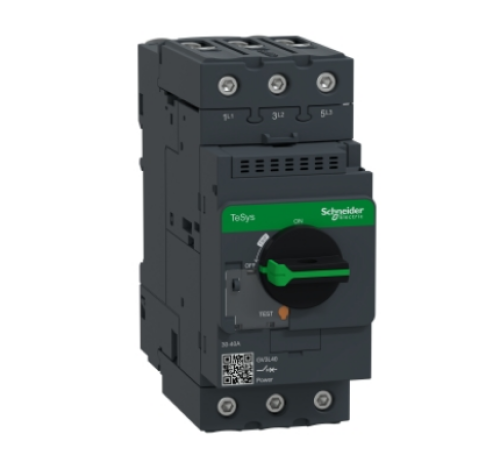 GV3L40 Motor circuit breaker, TeSys Deca, 3P, 40A, magnetic, rotary handle, EverLink terminals