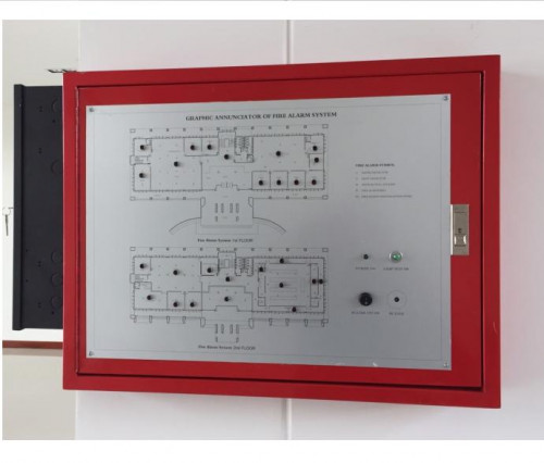 LOCAL Graphic Annunciator Panel one color Aluminium plate Size A1