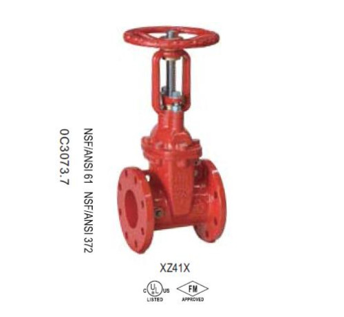 Mech Xz X Os Y Gate Valve Flangedend Ansi Ul Fm For Psi Ductile Iron Body