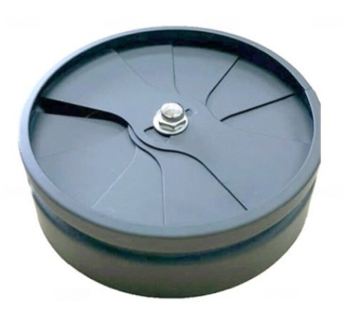  SLIDE DAMPER ใบพัด ตัวปรับหรือควบคุมปริมาณลม ที่สามารถต่อหลังท่อเฟล็กซ์   สีดำ วัสดุเหล็ก Size 16