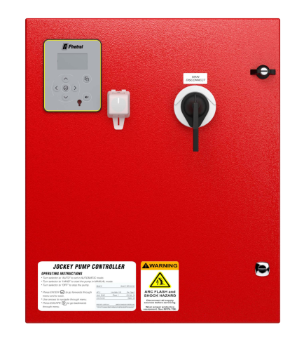 FIRETROL รุ่น FTA570E Jockey Pump Controller Horsepower Rating 20 HP (15KW) 3 Phase Voltage 380 - 41
