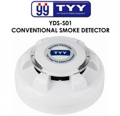 TYY YDS-S01-D Photoelectric Type, Three wire Smoke detector with Base