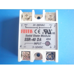 Single Phase Solid State Relay ,Input 3-32Vdc,Output 24-480Vac,กระแส 10-25-40A รุ่น SSR-DA Serie