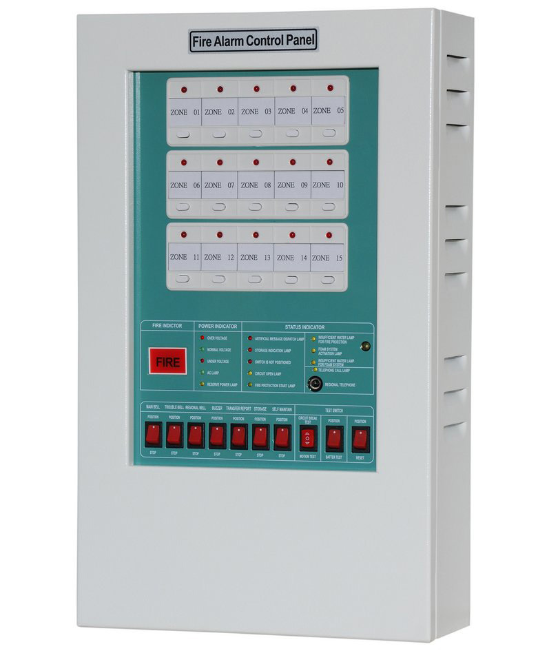 Fire Alarm Control Panel ,Steel Enclosure 15-Zone รุ่น YF1-0015L ยี่ห้อ TYY (Taiwan)