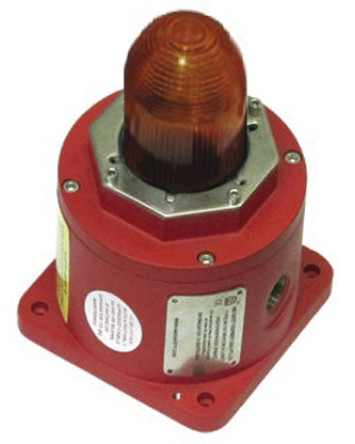Explosion Proof LED Beacon, Amber, 12-48 Vdc รุ่น BC125YL05DCYNNAR ยี่ห้อ Moflash
