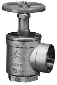 Angle valve, ULIFM 300 psi. GIA-01041 A55 2.5inch.  รุ่น Fig. 4075 ยี่ห้อ POTTER ROEMER