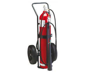 Wheel C02 Fire Extinguisner 50 lbs., UL listed 20 B : C รุ่น CD50-2 ยี่ห้อ BADGER