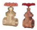 Brass Gate Valve and Bronze Gate Valve Non-Rising, Screwed Bonnet 200 psi W.O.G. Threaded Ends