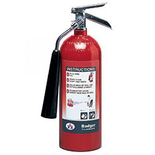 Fire Extinguisher 5 lbs., UL listed 5B:C. C02 รุ่น B5V-1 ยี่ห้อ BADGER