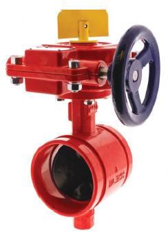NIBCO GD4863-8N Butterfly Valve Ductile Iron Body Groove Type Gear Operator UL/FM for 300psi.
