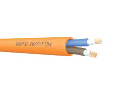สายทนไฟ FRC สายสีส้ม CU/MGT/XLPE/LSHF 2Cx1.5 Sq.mm. (MAX-FOH) ยี่ห้อ DRAKA