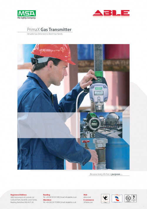 MSA PrimaX® P Gas Transmitter 1