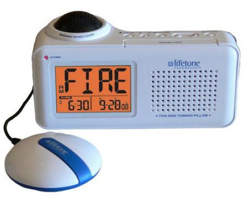 LIFETONE รุ่น HLAC151 Bedside Vibrating Fire Alarm and Clock