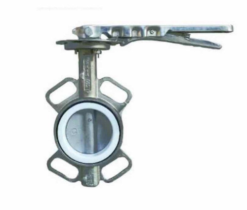 ARITA รุ่น SBF-T16L Wafer Type Butterfly Valve Body/DISC SS316 SEAT:PTFE UNIVERSAL FLANGE LEVER OPER