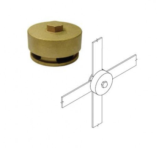 KUMWELL LXSTC - 253A Screw Down Test Clamp Tape Size 25x3 mm Aluminium