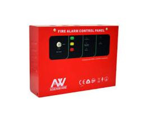 ASENWARE AW-CFP2166-1 model, 1 Fire alarm zone, 2 Bell outputs, 1 Fire relay, 1 Fault relay, metal s