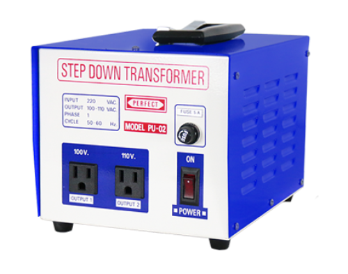 TRANSFORMER รุ่น PU-02 Step Down Transformer หม้อแปลงไฟฟ้า รุ่นสกรีน 