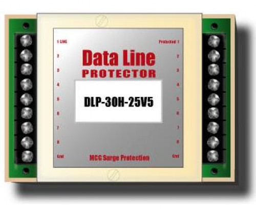 MCG Data Line-Telephone Line Protector 8-wire Protector(6V,25V,62V,200V) sad heavy duty model.DLP-30