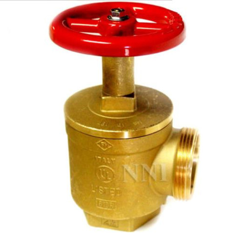 GIACOMINI A56  ANGLE VALVE, 2-1/2 inch. FNPT x MALE NST, ROUGH BRASS. Non-stocks
