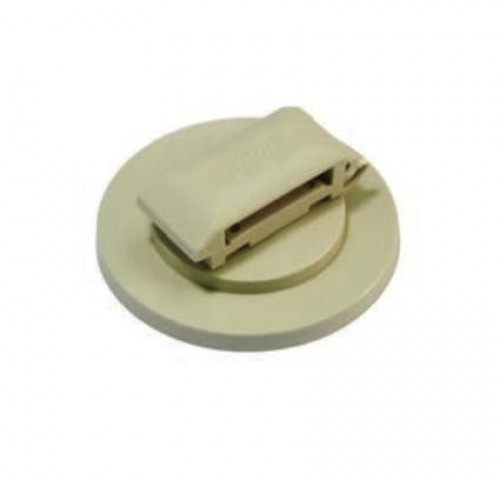 KUMWELL LTCS 253PVC Tape Clip with Adhesive Base PVC Tape Size 25x3 mm, Base Dia. 63 mm