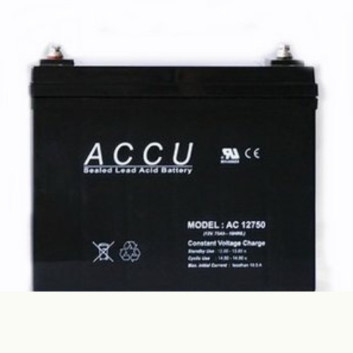 ACCU รุ่น AC-12750 Valve Regulated Lead Acid Battery 12V75Ah