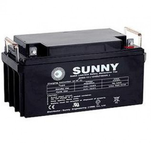 SUNNY แบตเตอรี่แห้งชนิดตะกั่ว-กรด Seal Lead Acid Battery 12V-65Ah.,รุ่น SN65-12