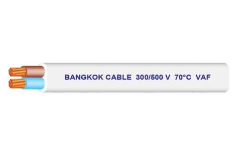 BCC CABLE รุ่น VAF 2 Cores-PVC Insulated And Sheathed Cable , Flat Type 300/500 V 70 ํC